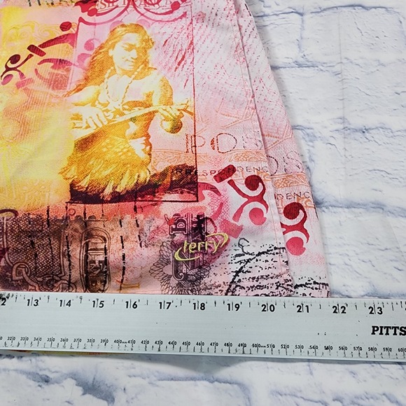 Terry Cycling WOMENS SZ M Bike Wrap Skirt Skort Pink Hula Girl Print VINTAGE Y2K - Picture 7 of 15